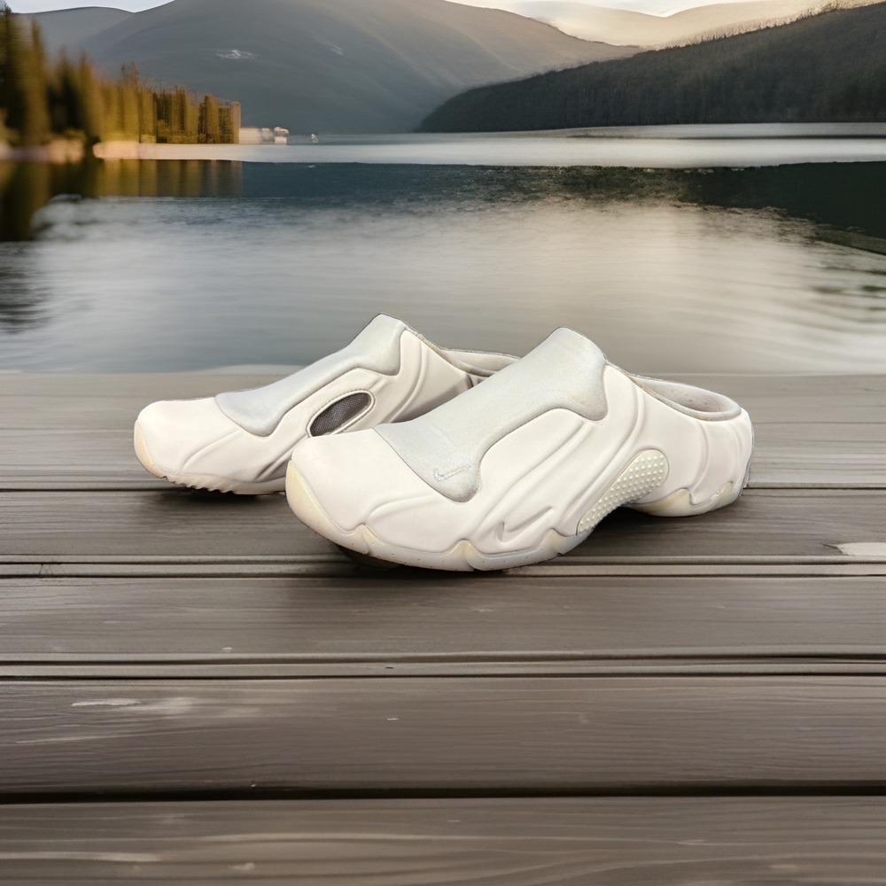 Nike Clogposite Mens Size 6.5 Ivory Casual Classic Slip On Mule Slippers Shoes